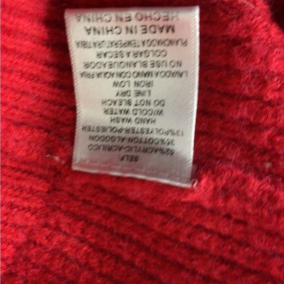 &merci multicolored women’s thick chunky pullover cable knit sweater size small - Picture 3 of 5